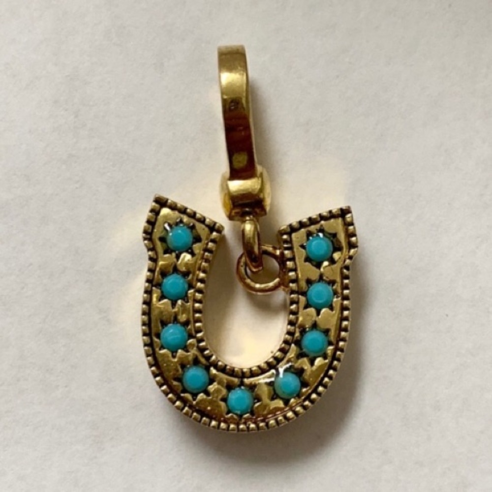 Retired Juicy Couture Gold Horseshoe Charm